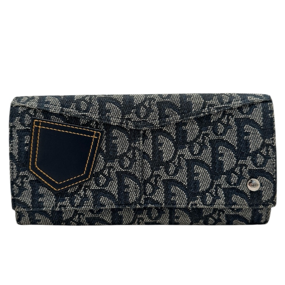Christian Dior Vintage Trotter Canvas & Leather Wallet - Picture 10 of 10